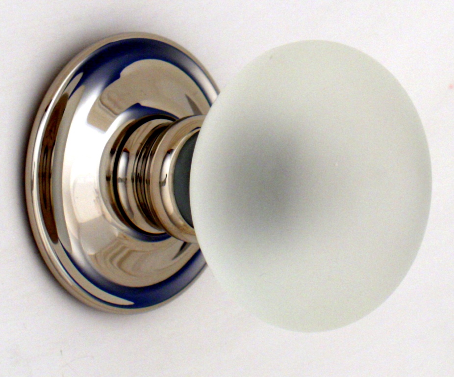 Frosted Smooth Glass Door Knobs